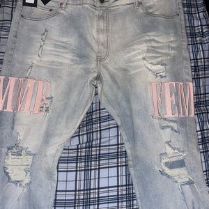 Homme+Femme Extra Button Jeans